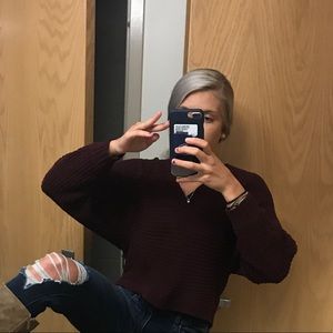 Maroon American Eagle Sweater